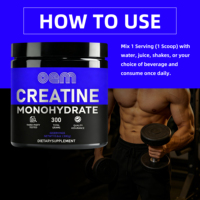 Créatine monohydrate en poudre OEM, gain de masse musculaire, suppléments nutritionnels protéinés, compléments alimentaires pour adultes, booster d'énergie, amélioration musculaire, renforcement osseux