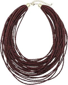 High Quality Seed Beads <b>Necklace</b> for Women Statement Multi Layer Chunky <b>Bib</b> Collar Cluster Gift - Product Image 4