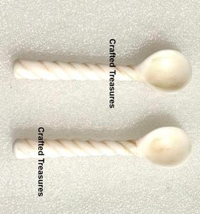 Eco friendly Resin Tea Spoon Minimalist luxury serving spoons Twisted Handle Mini Spoon For Tableware Kitchenware At Best Price - Product Image 1