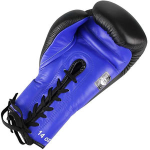 Vente en gros de nouveaux gants de boxe de sport 12oz gants de combat avec logo personnalisé Offre Spéciale un nouveau design de gants de boxe aux couleurs rouge et noir et bleu - Product Image 2