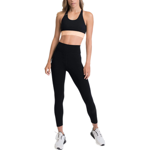 Conjunto de Yoga Elegante para Mujer, Spandex/Poliéster, Sólido, 2 Piezas, Transpirable, Cintura Alta, Sin Mangas, Ropa Deportiva, Conjuntos de Yoga 2026 - Product Image 1