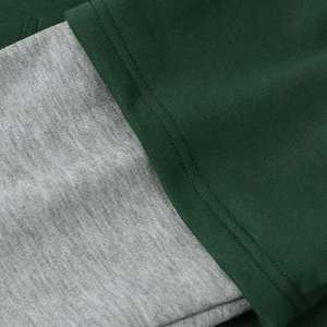 Sweat à capuche pour hommes de haute qualité sweat-shirt à panneau contrasté en polaire avec poche kangourou pour l'automne Athleisure Jogging - Product Image 5