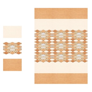 Carreaux muraux en céramique émaillée noire et blanche haute brillance 30x45cm - Product Image 2