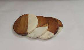 Posavasos de madera cuadrados clásicos naturales al por mayor, respetuosos con el medio ambiente, tamaño personalizable y color para uso en hoteles - Product Image 6