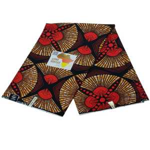 Nueva llegada, tela africana auténtica Ankara de primera calidad, 100 % seda, 6 yardas, con estampado digital. - Product Image 6