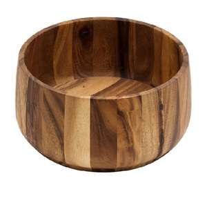 Saladier en bois de cuisine domestique avec intérieur bols en bois colorés pour les plats chauds bols sûrs pour les aliments - Product Image 6