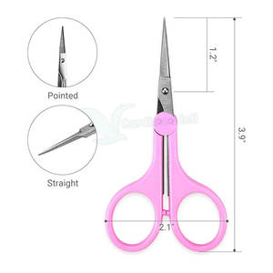 Tijeras de vello facial más vendidas, último diseño, tijeras de vello facial de belleza, tijeras de vello facial personalizadas de bajo precio - Product Image 5