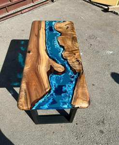 Mesa de centro de resina de madera de diseño tradicional suministro al por mayor estilo moderno para uso en la sala de estar exportación India - Product Image 3