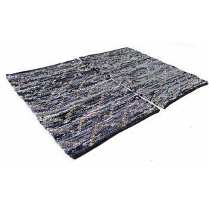 Handmade Cowhide Leather <b>Rug</b> 9x12-Multicolor Rectangle Carpet for Living Room & Office - Product Image 1