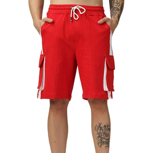 Short à col montant pour hommes, prix bon marché, fabricant de gros, short pour hommes délavé à l'acide style boutons à l'avant - Product Image 1