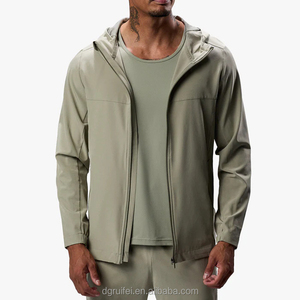 Custom Breathable Winter Hooded Jjogging Wear Vintage Polyester Plus Size Men's <b>Running</b> <b>Jacket</b> Windbreaker <b>Lightweight</b> Tracksuit - Product Image 4
