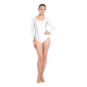 Nouveau design Justaucorps de danse et de gymnastique pour enfants en coton et élasthanne à manches longues, taille élastique pour filles, personnalisable pour la scène - Product Image 3