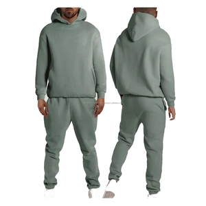Ensemble de survêtement de jogging respirant pour homme, 100 % coton, élégant, pour l'hiver, conçu sur mesure, avec logo personnalisé, fabrication OEM - Product Image 3