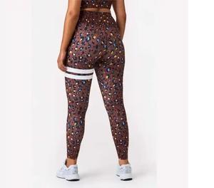 Personalizado de secado rápido transpirable correr mujeres Yoga Fitness Leggings cintura alta moda mallas de Yoga sin costuras - Product Image 5