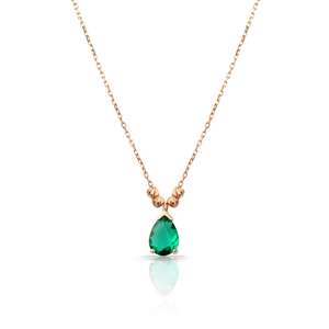 Azuris 925 argent Sterling Fine pendentif collier à la mode lien chaîne diamant Zircon plaqué or pour les fêtes de mariage fiançailles - Product Image 1