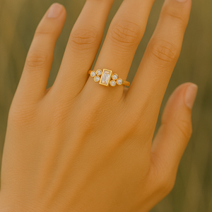 Anillos de Eternidad Personalizables de Oro Sólido de 18K y 14K con Diamantes Naturales en Corte Baguette, Joyería Fina Única, Anillo de Bodas para Mujer - Product Image 6