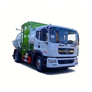 Camion à ordures de collecte des déchets alimentaires Dongfeng Duolika 8CBM avec cuve ronde, Euro 2, Euro 3, Euro 5 - Product Image 1
