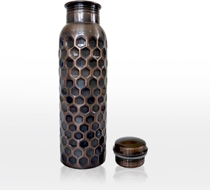 แก้วน้ำสแตนเลสเคลือบทองแดงลายตอก ดีไซน์ล่าสุด ขนาด 1000 มล. จากผู้ค้าโดยตรง ทองแดงบริสุทธิ์ 99% ใช้ซ้ำได้ เป็นมิตรกับสิ่งแวดล้อม ป้องกันการกัดกร่อน - Product Image 1