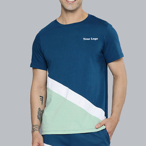 100% coton Slim Fit T-Shirt & Short Set Manches Courtes Hommes T-Shirt & Shorts Set Pour Vente En Ligne - Product Image 3