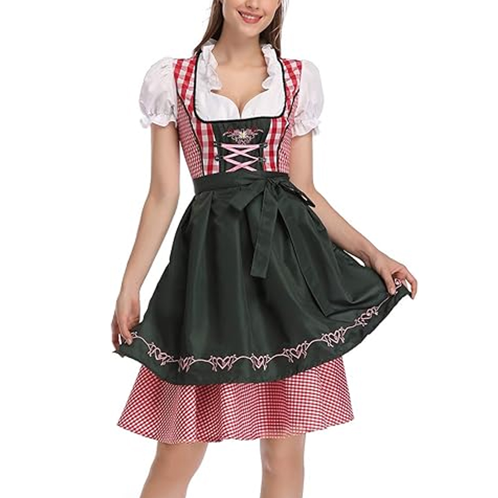 3pcs Vintage Bavarian Dirndl Dress For Women & Girls - Custom Oem 3pcs Vintage Bavarian Dirndl Dress For Women & Girls - Custom Oem
