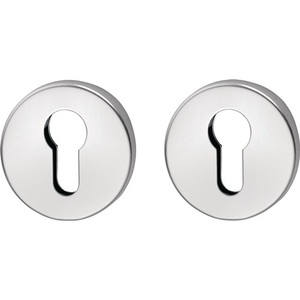 Paire de rosettes en acier inoxydable à 56 clés avec écusson de 8 mm d'épaisseur, organisateur mural rond PZ EDI - Product Image 1