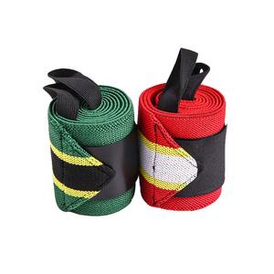 Envolturas de soporte de muñeca de algodón de neopreno más vendidas colores personalizados Heavy Duty Fitness Gym Powerlifting equipo de entrenamiento Logo - Product Image 1