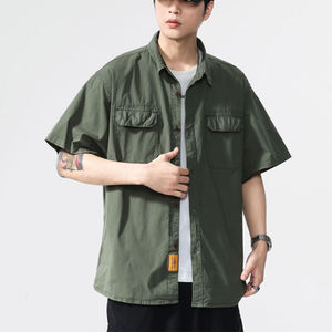 เสื้อเชิ้ตผู้ชายลำลอง ระบายอากาศได้ดี เป็นมิตรกับสิ่งแวดล้อม ผลิตจากไนลอน/ผ้าฝ้าย แขนสั้น เหมาะสำหรับทำงาน เดินทาง พักผ่อน กิจกรรมกลางแจ้ง ใส่ได้ทุกวัน - Product Image 3