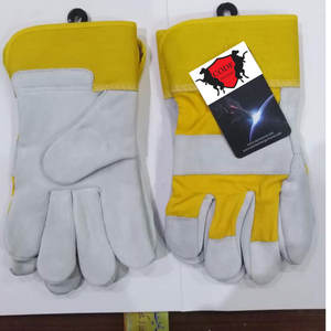 Gants de travail en cuir de vachette durables et robustes pour la construction Gants en cuir à usage industriel et personnel du Pakistan - Product Image 3
