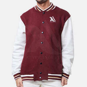 Veste Letterman à quantité minimale de commande basse pour hommes veste d'hiver Letterman à usage extérieur veste d'hiver Letterman à logo personnalisé décontracté - Product Image 1