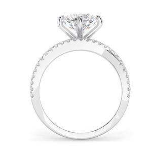 1.50CTRound Cut diamond Criss <b>Cross</b> Anniversary Ring for Women - Product Image 5