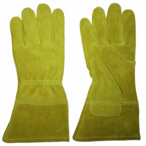 Guantes de soldadura de cuero dividido de piel de vaca resistente de calidad superior Guantes DE SEGURIDAD ignífugos y resistentes a chispas para soldadores - Product Image 5