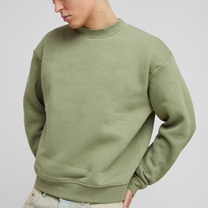 Sudadera de invierno de lujo para hombre, con logotipo personalizado, apliques bordados, cuello redondo, manga larga. - Product Image 5