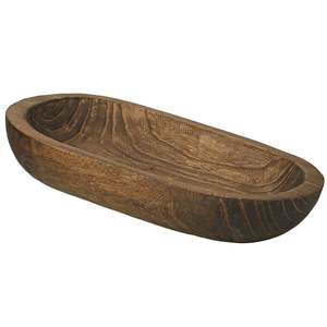Bol à pâte en bois de grande taille Bol de pièce maîtresse rustique en bois massif de qualité supérieure Fournisseur en gros - Product Image 1