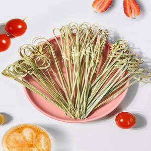 Wholesale Disposable <b>BBQ</b> Round Bamboo Stick with Various Sizes Food Picks Skewers - Product Image 4