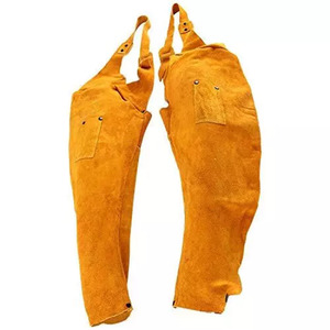 Manchons de protection en cuir ignifuges de haute qualité pour soudeurs, conformes aux normes ANSI/ISEA, niveau de protection contre les coupures 1, résistants à la chaleur - Product Image 1