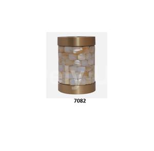 Urnas de cremación ligeras de té de latón blanco para cenizas femeninas y masculinas con urna cruzada - Product Image 4