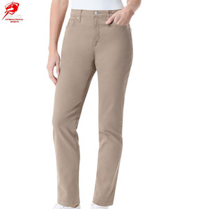 Pantalones vaqueros elegantes para mujer, de textura suave, cómodos, para uso diario, para oficina, informal y para ocio - Product Image 1