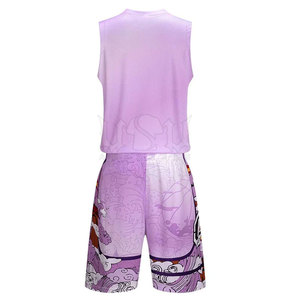 Ropa para deportes al aire libre Material de poliéster Alta calidad Mejor diseño Uniforme de baloncesto personalizado - Product Image 2