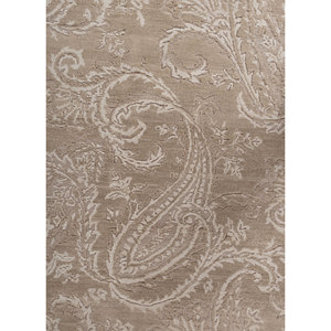 Alfombras de Lana Anudadas a Mano Color Marfil Estilo Gilded Age para el Hogar - Alfombra Abstracta Rectangular para Entrada, Pasillo y Suelos del Hogar - Product Image 3