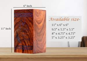 <b>Wooden</b> Engraved <b>Urn</b> <b>for</b> Human <b>Ashes</b> 250lbs Adult Male Female Cremation <b>urns</b> Box and Casket <b>for</b> <b>Ashes</b> Men Women Child Pets - Product Image 2