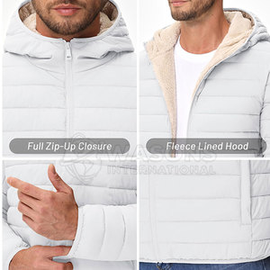 Chaqueta Acolchada para Hombre, Ultra Cálida, Gruesa y Aislante, con Capucha, para Invierno, Ropa de Exterior Elegante - Product Image 4