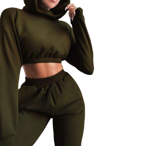 Nouveautés femme survêtement mode sweat à capuche et pantalon ensemble survêtement confortable pour femmes avec deux pièces - Product Image 1