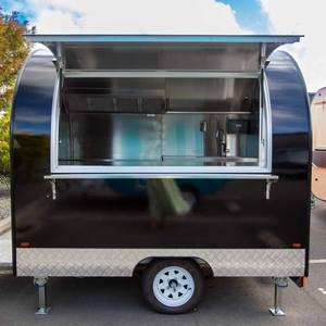 Remolque de Comida Móvil de Acero Inoxidable, Remolque de Comida para Hot Dogs, Helados y Bocadillos, para Servicios de Catering al Aire Libre - Product Image 1