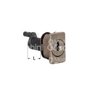 CERRADURA OVALADA PARA CAJÓN Con mando en tres longitudes diferentes - Product Image 1