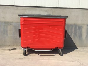 ถังขยะโลหะชุบสังกะสี1700L ถังขยะรีไซเคิลกลางแจ้ง - Product Image 5