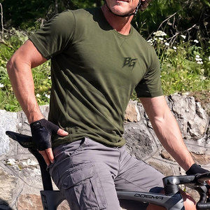 Camisetas de Hombre Personalizadas, Tejido Elástico en 4 Direcciones, Tejido de Punto Sólido, Secado Rápido, Corte Regular Cómodo, para Uso en Clubes - Product Image 6