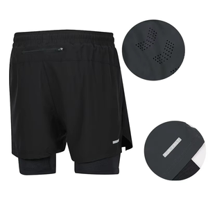 Manufacturer Custom Team Logo High Quality Polyester Sublimation New Printed Comfort Double <b>Layer</b> Men Mesh Shorts for Men - Product Image 3