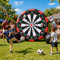Kommerzielles Aufblasbares Fußball-Dartspiel Riesiges Fußball-Zielscheiben-Spiel Nylon Outdoor-Events Kundenspezifisches Design