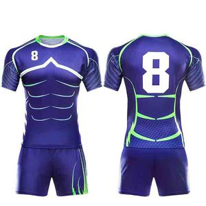 Uniforme de Rugby Deportivo de Moda 2024, Unisex, Tallas Grandes, Transpirable, de Secado Rápido, 100% Poliéster, para Rugby y Fútbol - Product Image 4