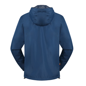 Veste de pluie décontractée pour hommes imperméable 100 polyester nylon impression coupe-vent de randonnée imperméable pour l'extérieur - Product Image 2